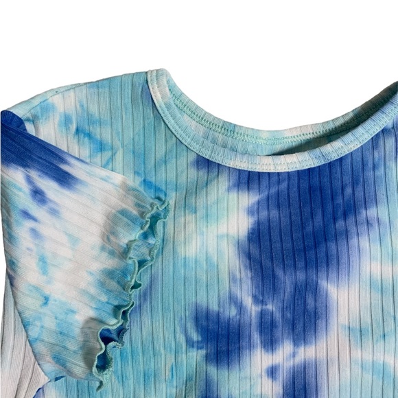 Blue tie-dye T-shirt - mid length - Picture 1 of 4